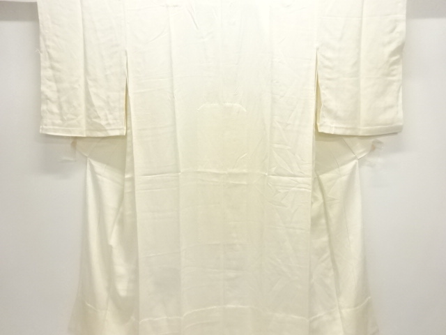 アンティーク　 白錦紗模様単衣長襦袢